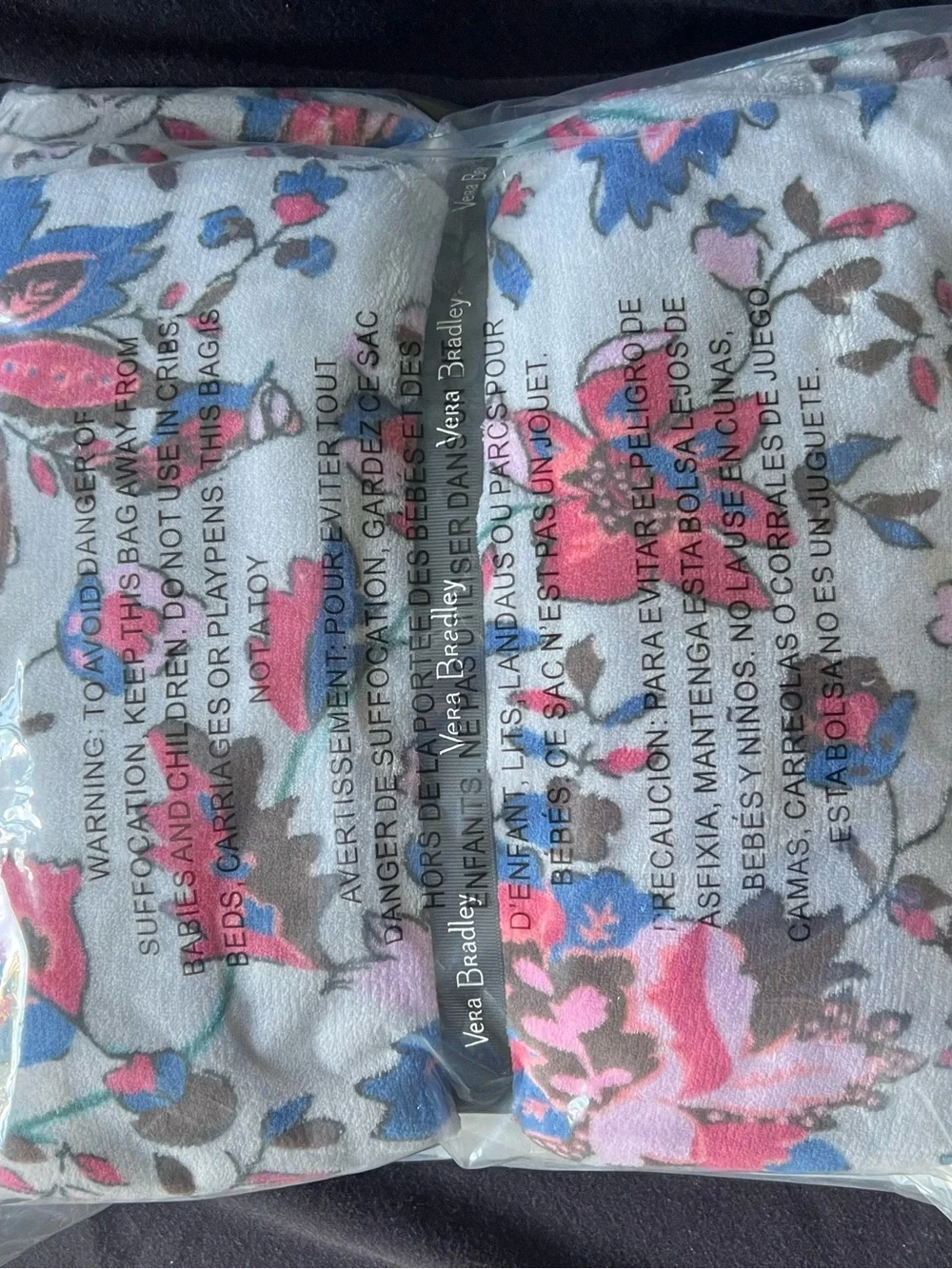 SEALED Vera Bradley Plush Throw Blanket (80